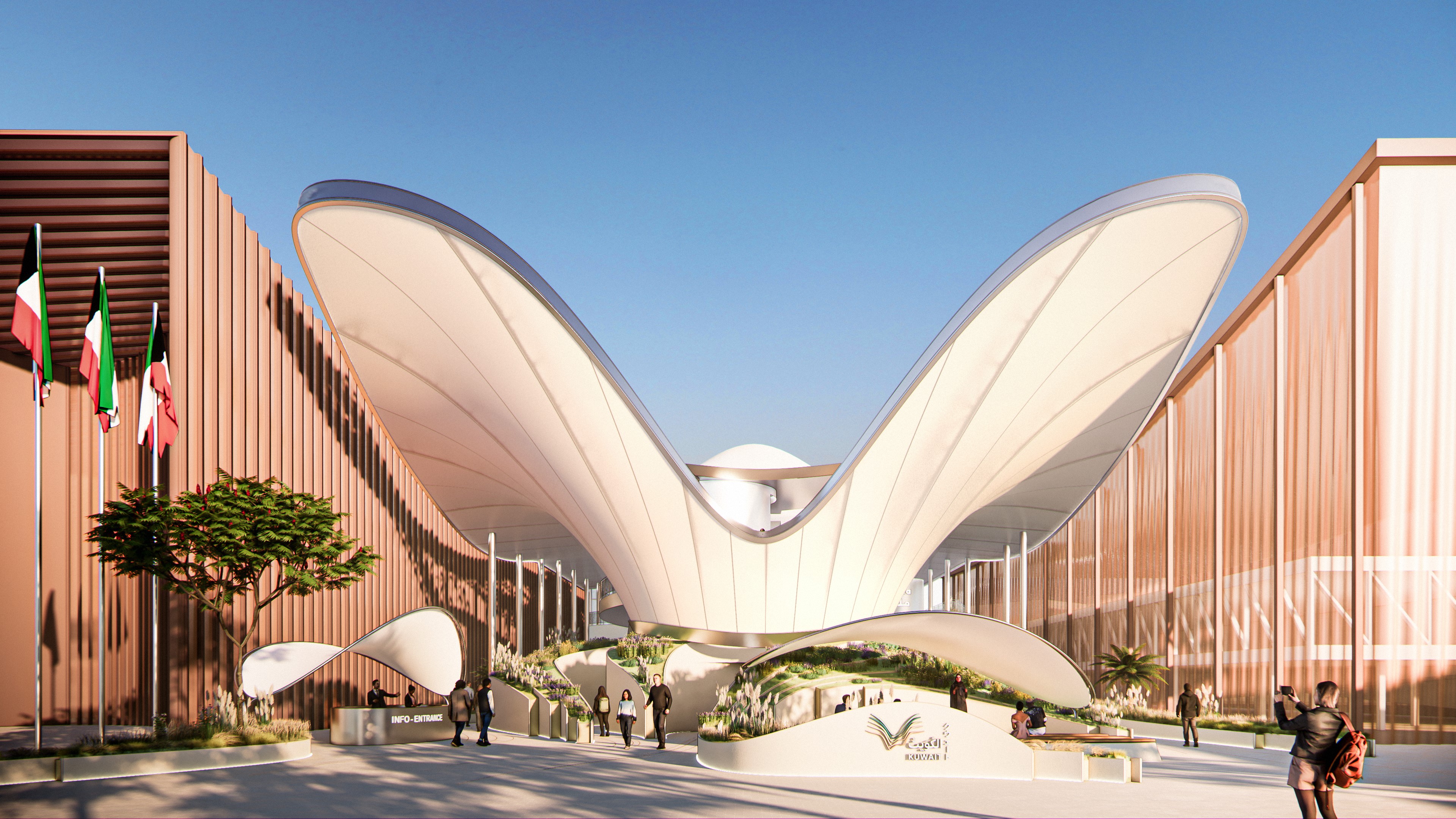 The Kuwait Pavilion at Expo 2025 Osaka (Image rights: LAVA)