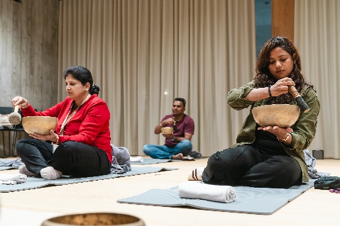 Heal team’s mind and body wellness with singing bowls