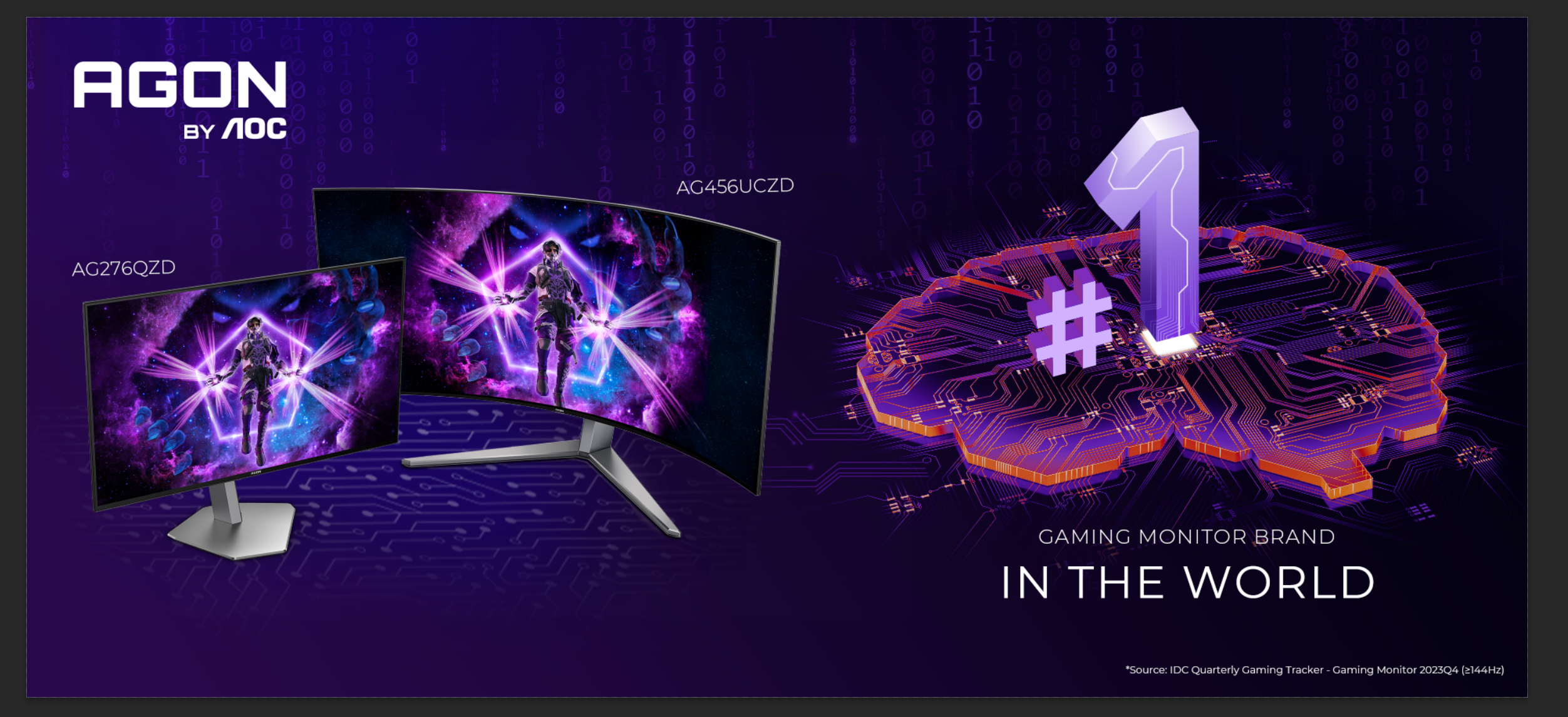 Rise to the Ultimate with Award Winning AOC AGON 6 Gaming Monitors and OLED