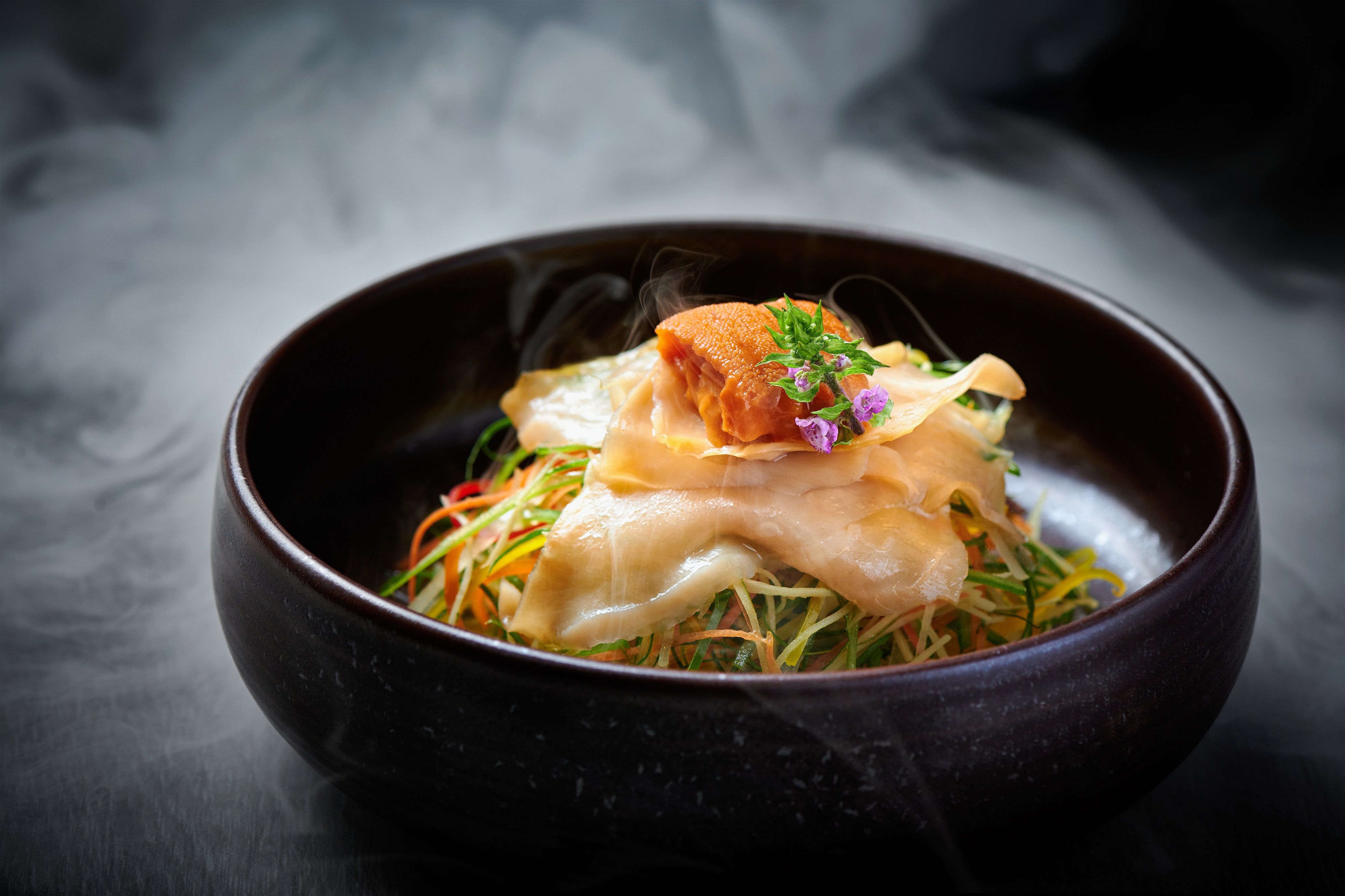 Jin Ying’s Tossed Geoduck and Sea Urchin