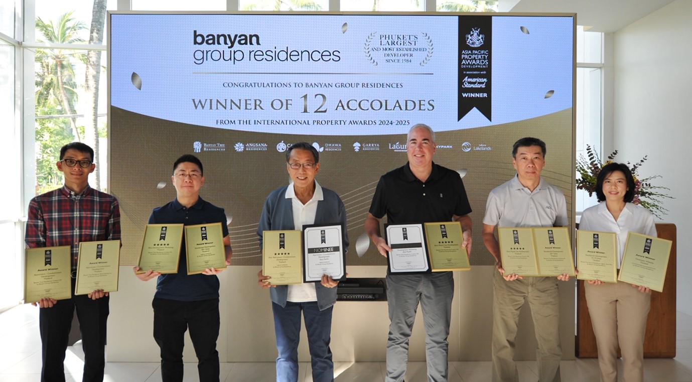 Banyan Group Residences, proud recipients of 12 Asia Pacific International Property Awards