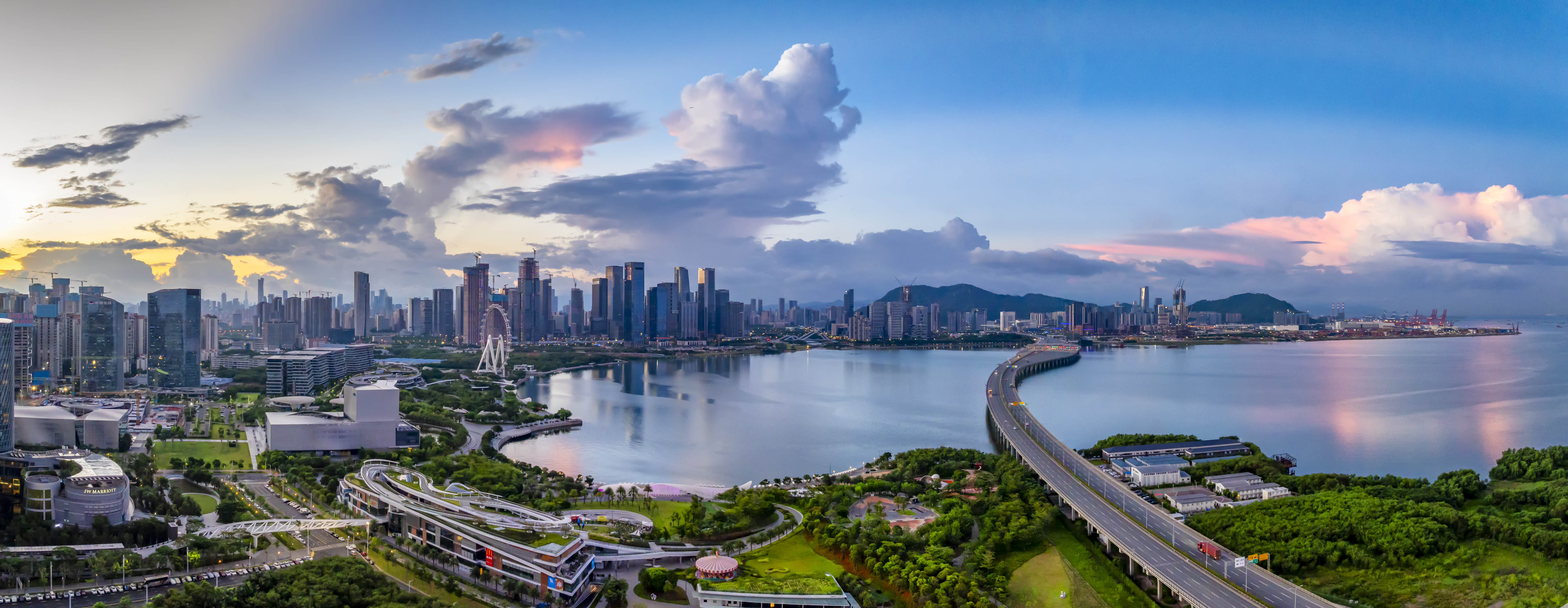 Landscape of Qianhai, Shenzhen, China