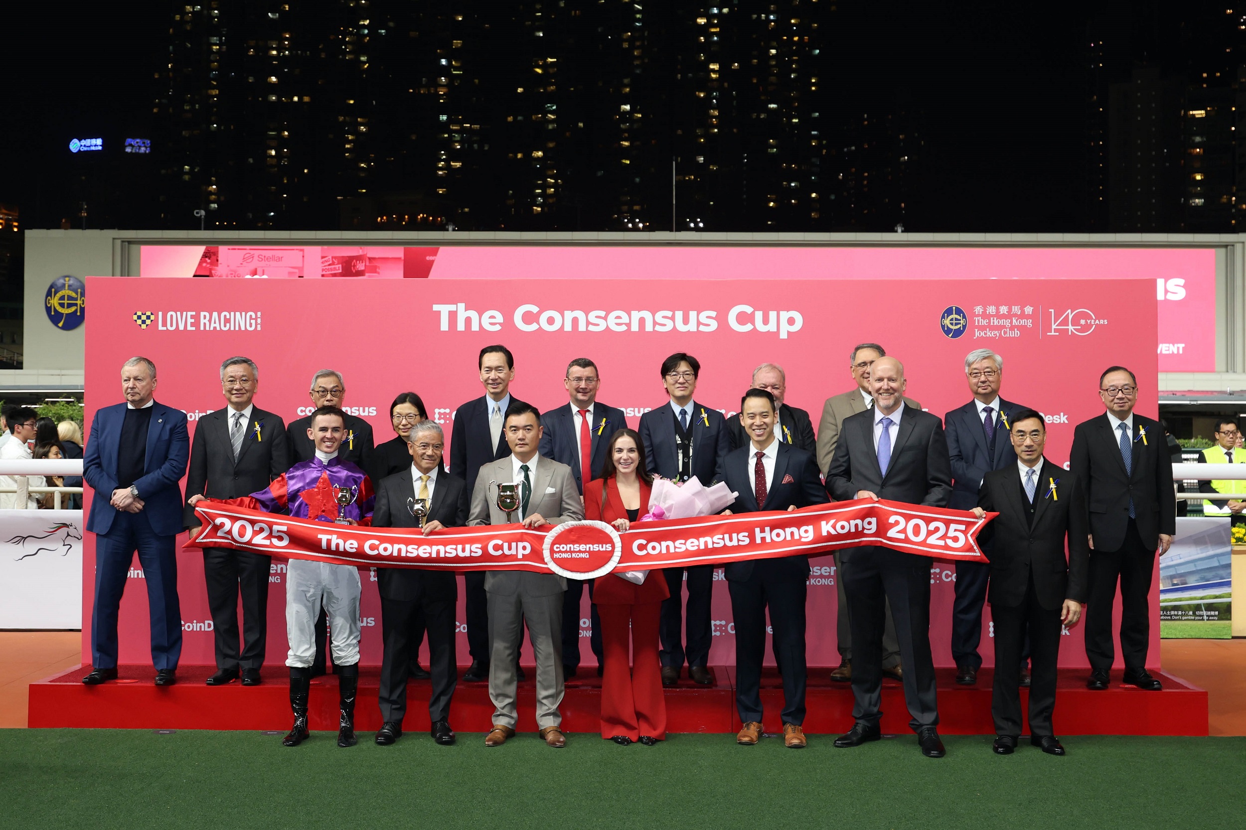 (Credit: Hong Kong Jockey Club) Participants got a shot of Hong Kong’s iconic horse-racing at Happy Valley Racecourse, with the Consensus Cup Happy Wednesday staged.