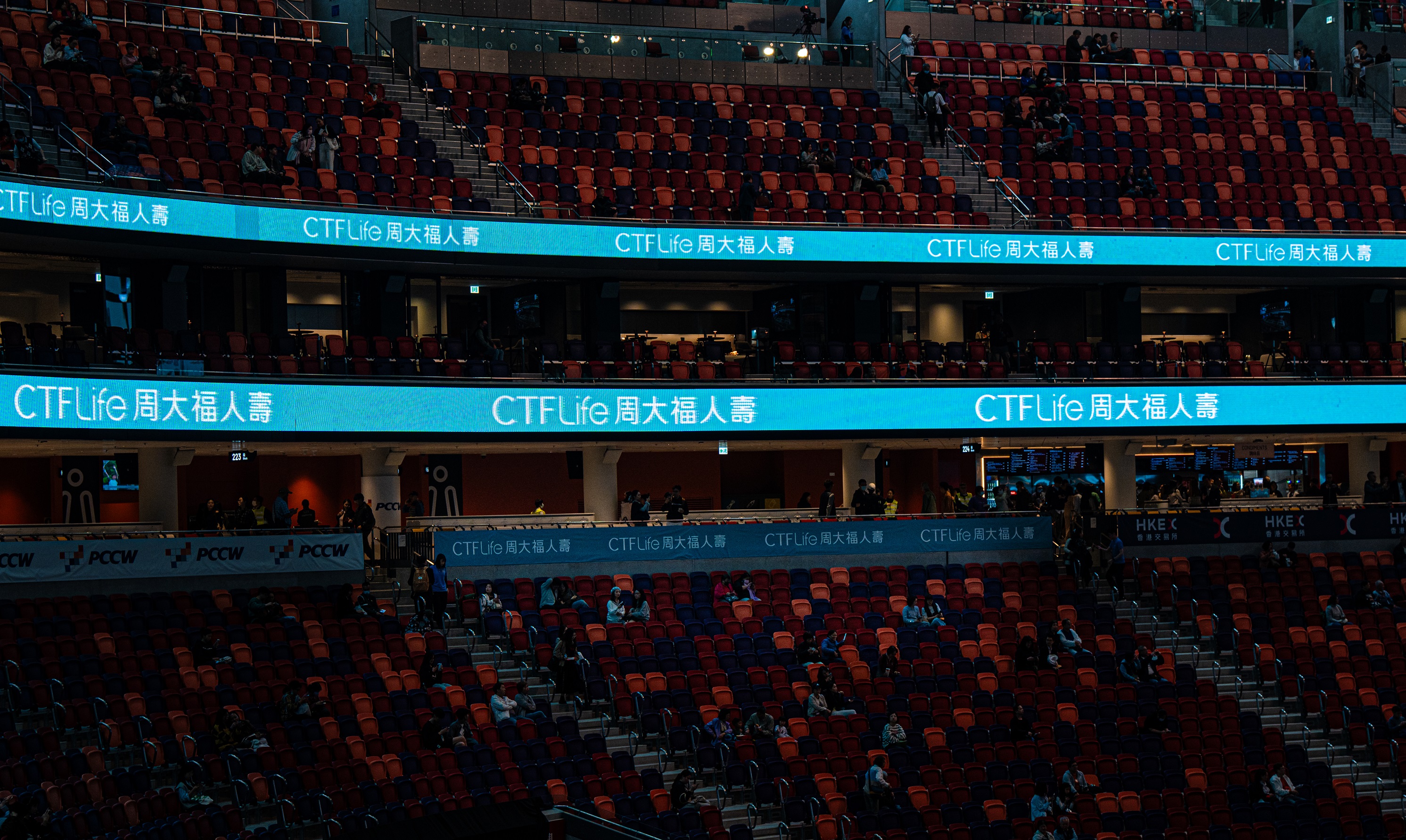 CTF Life’s brand presence across the main stadium during the ceremony.