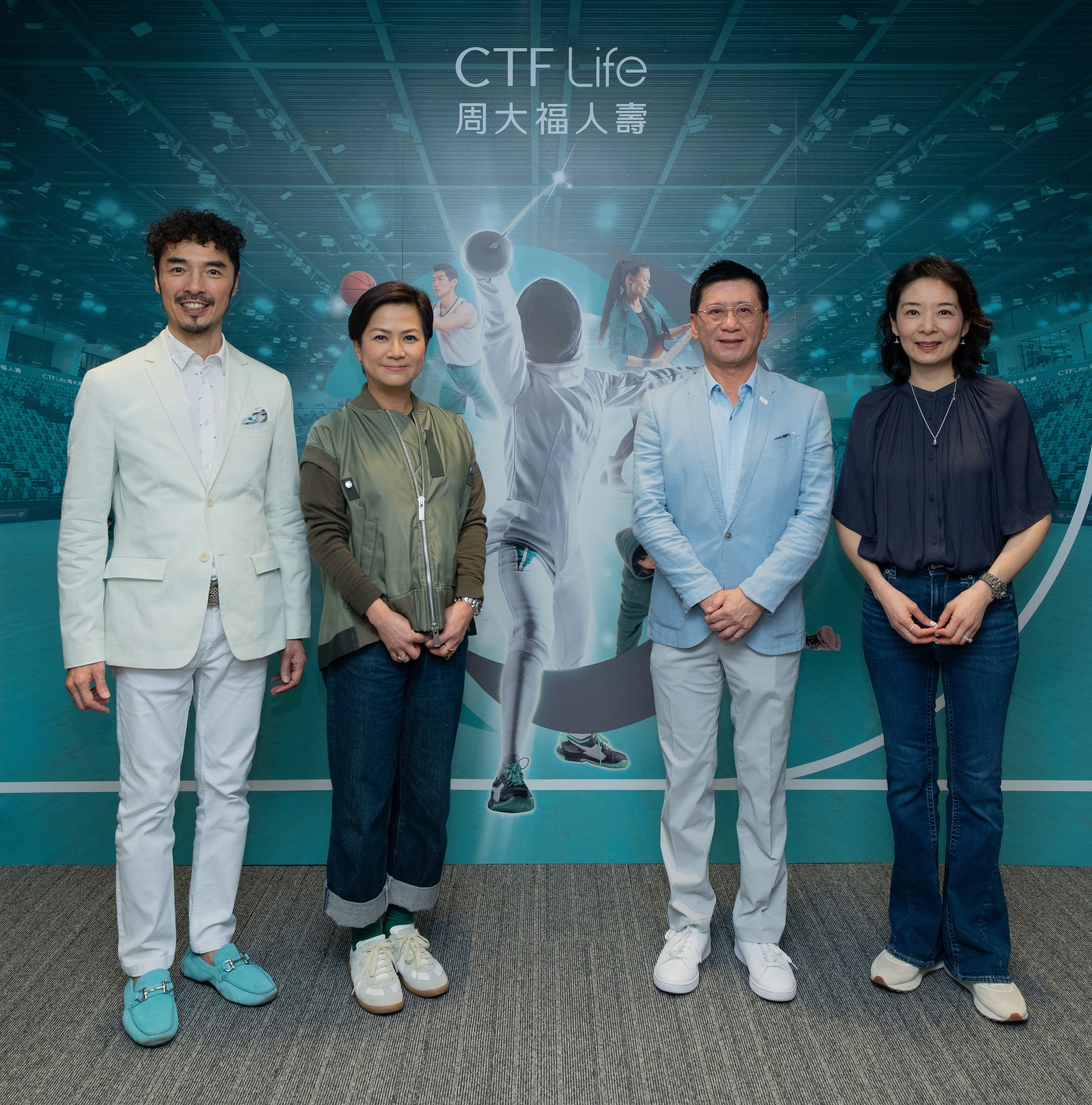 Ellick Tsui, Executive Director and Deputy Chief Executive Officer of CTF Life (second from the right), together with the company’s management, celebrates the historic moment at CTF Life’s suite at KTSP.