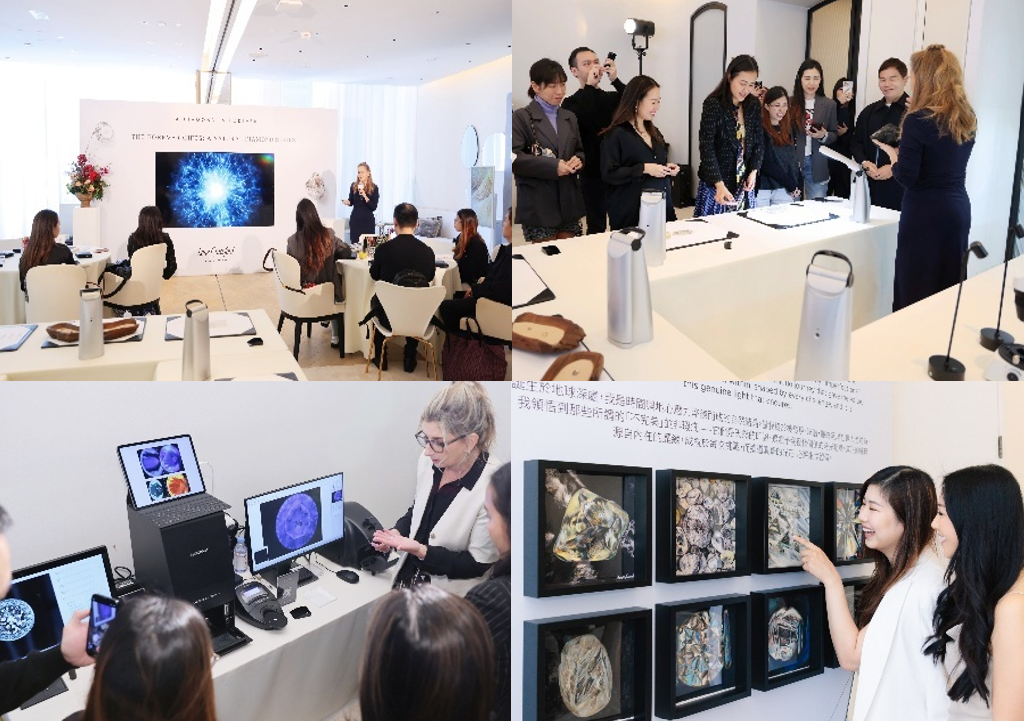 Natural diamond workshops are held at Lane Crawford IFC, guiding guests through an immersive journey to explore diamonds from rough to polished