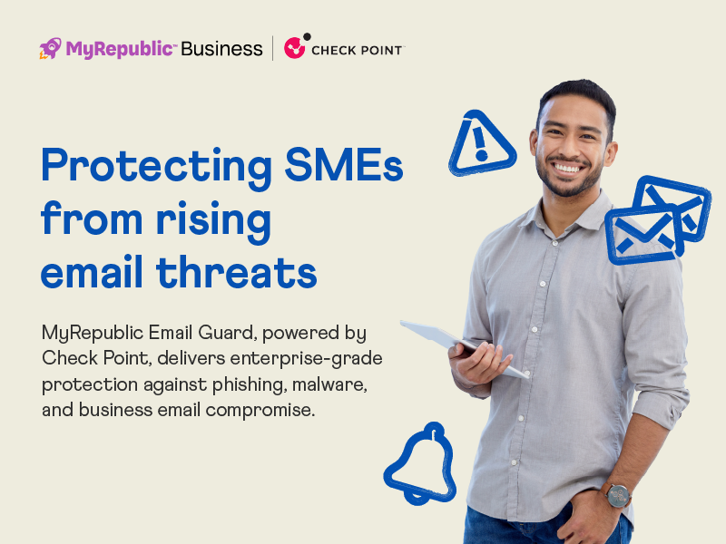 MyRepublic Email Guard brings enterprise-grade email security to SMEs in Singapore.