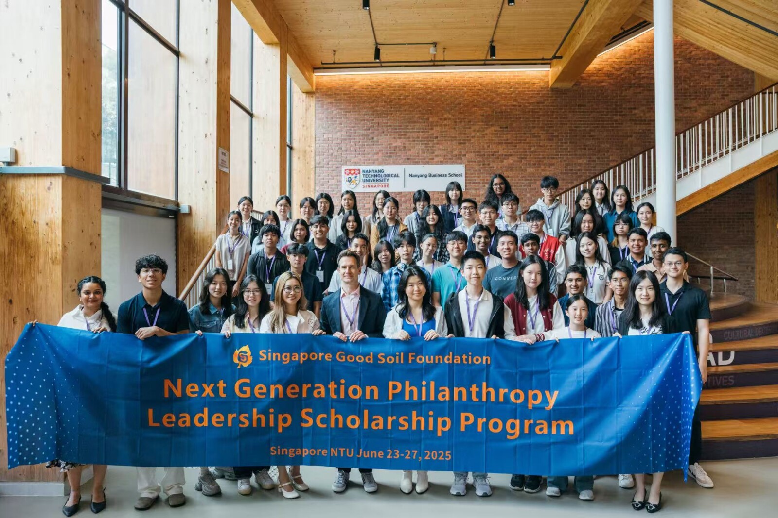 Photo: Group shot of 2025 program participants at Nanyang Technological University (NTU)
