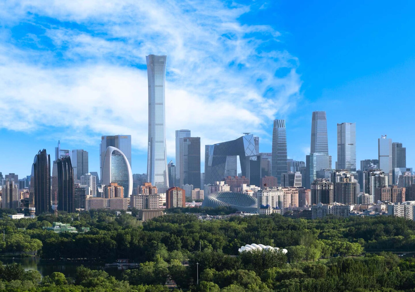 The skyline of Beijing